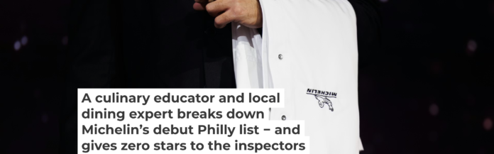 Three Philly restaurants were awarded a Michelin star, and the chefs given a custom-designed chef’s jacket. Lando Hass/picture alliance via Getty Images